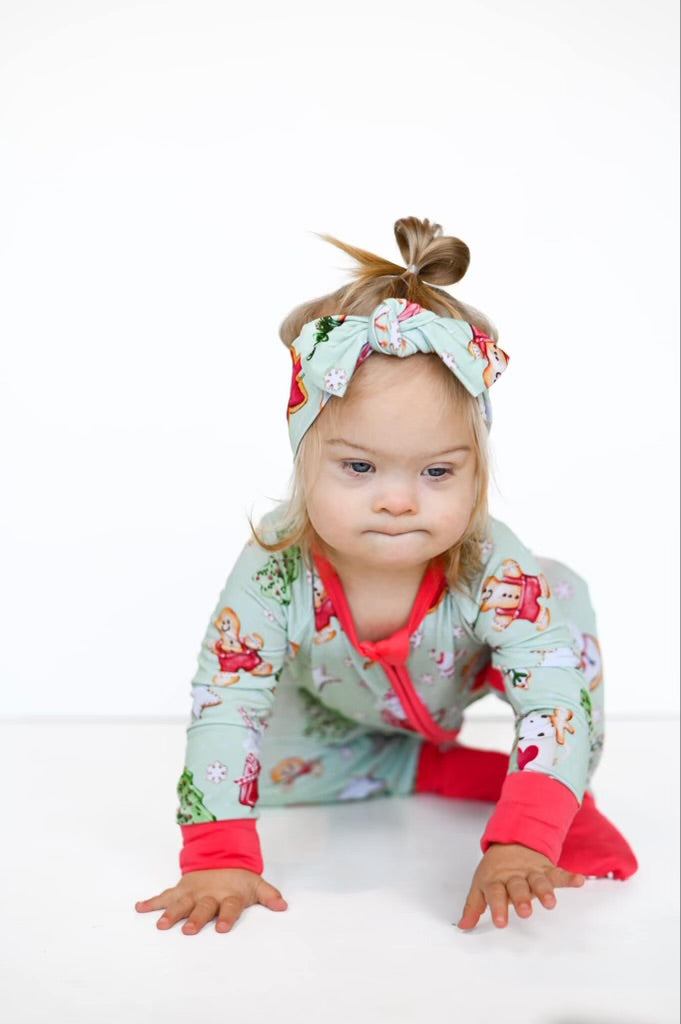 Headband with bow - Baking Spirits Bright