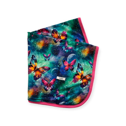 *MINI* 22"x22" 2-Layer Blanket - Cosmic Flutters