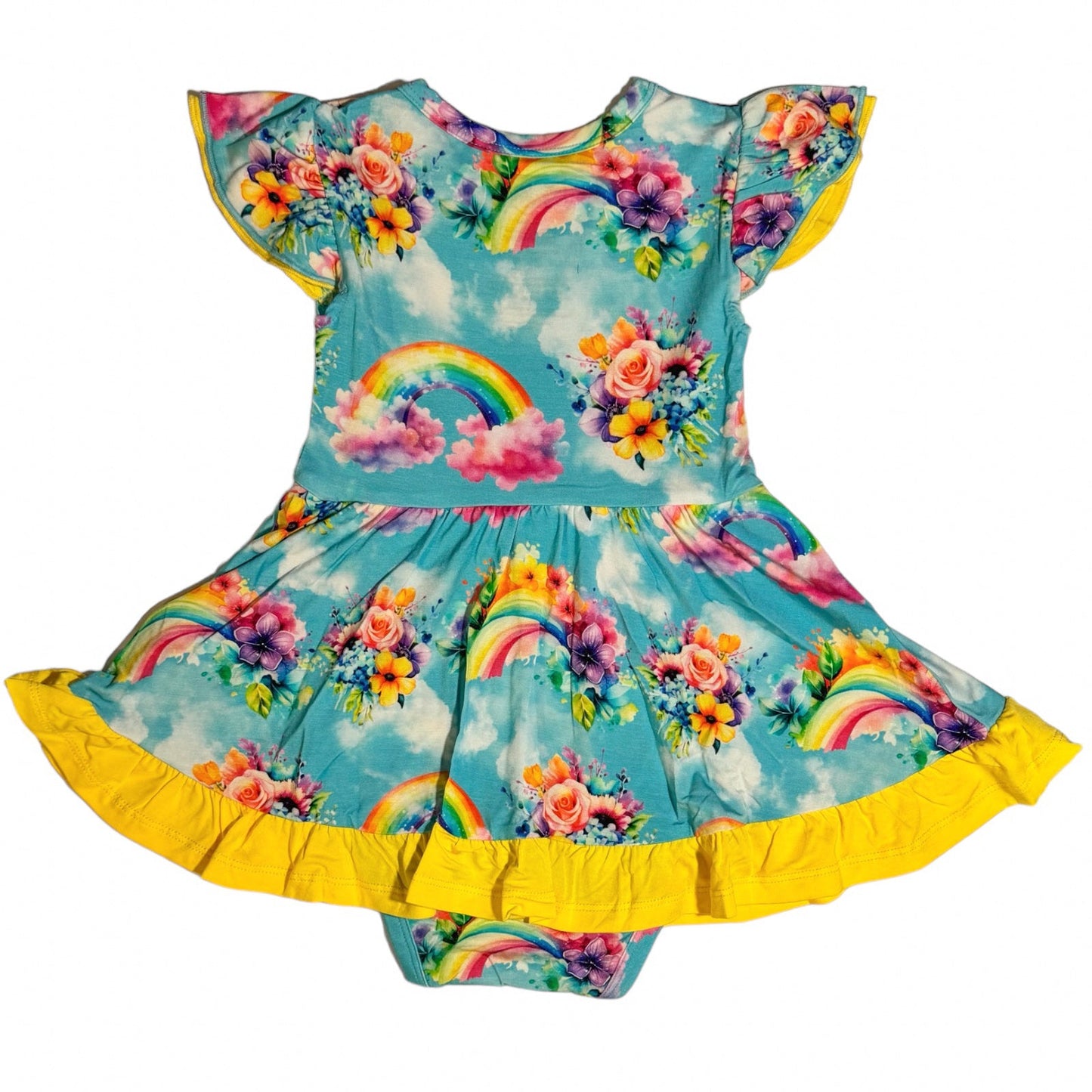 Twirl Dress with Bodysuit - Rainbow Daydreams