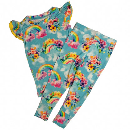 Flutter Sleeve PJs - Rainbow Daydreams