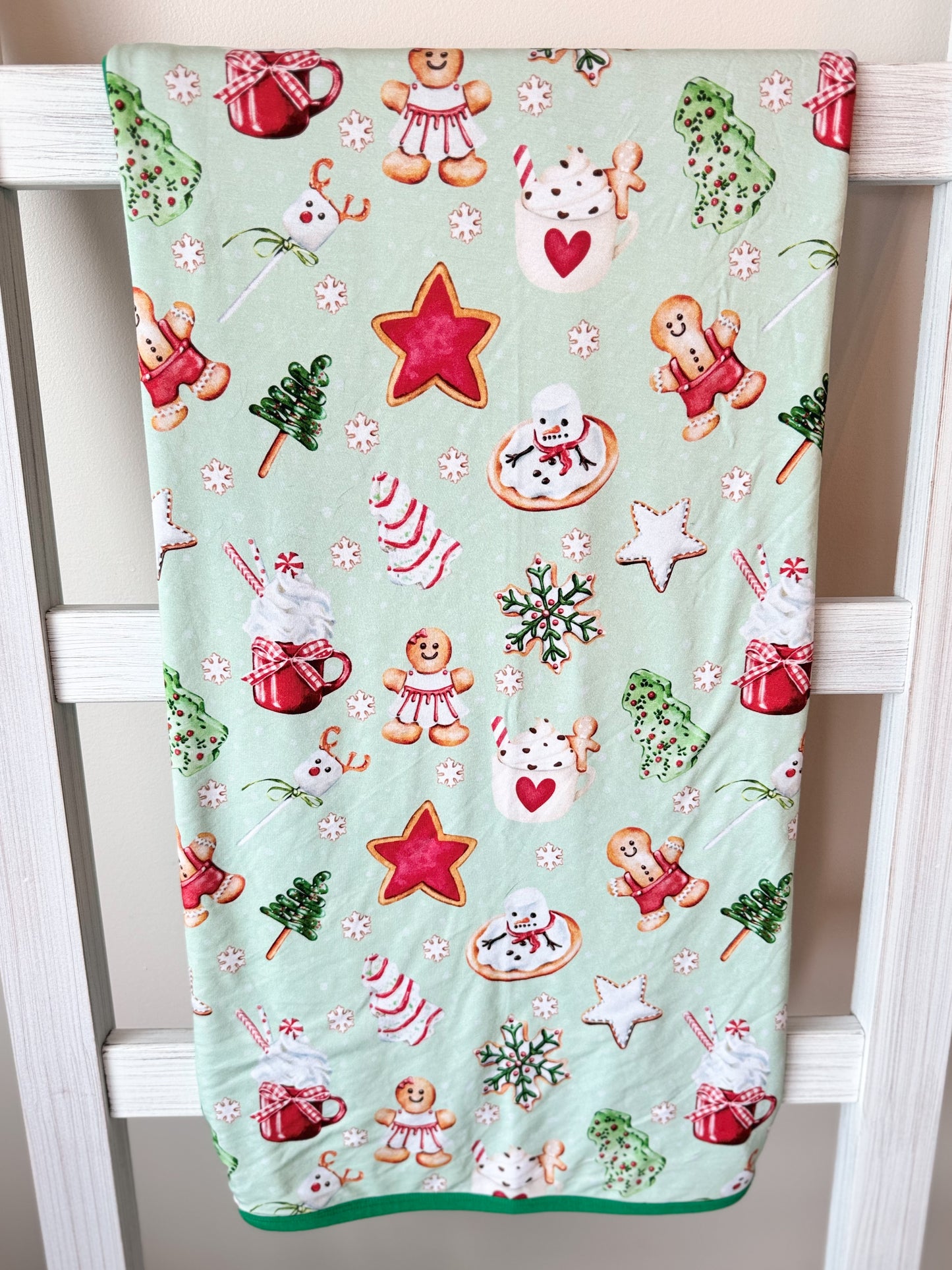 50”x50” 2-Layer Bamboo Blanket - Baking Spirits Bright