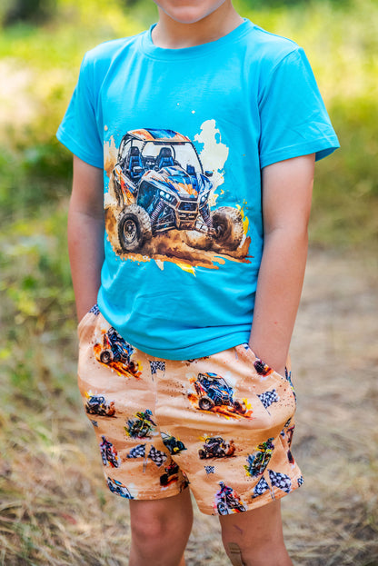 T-Shirt with Shorts Set - Wheels n' Thrills