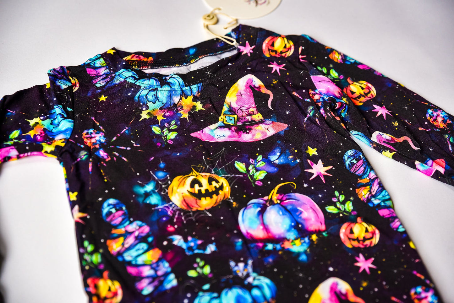 Long Sleeve PJs - Glimmery Ghouls