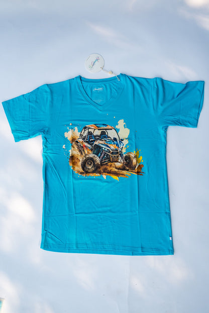 Mens Bamboo T-Shirt - Wheels n' Thrills