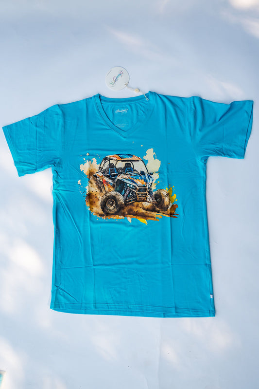 Mens Bamboo T-Shirt - Wheels n' Thrills