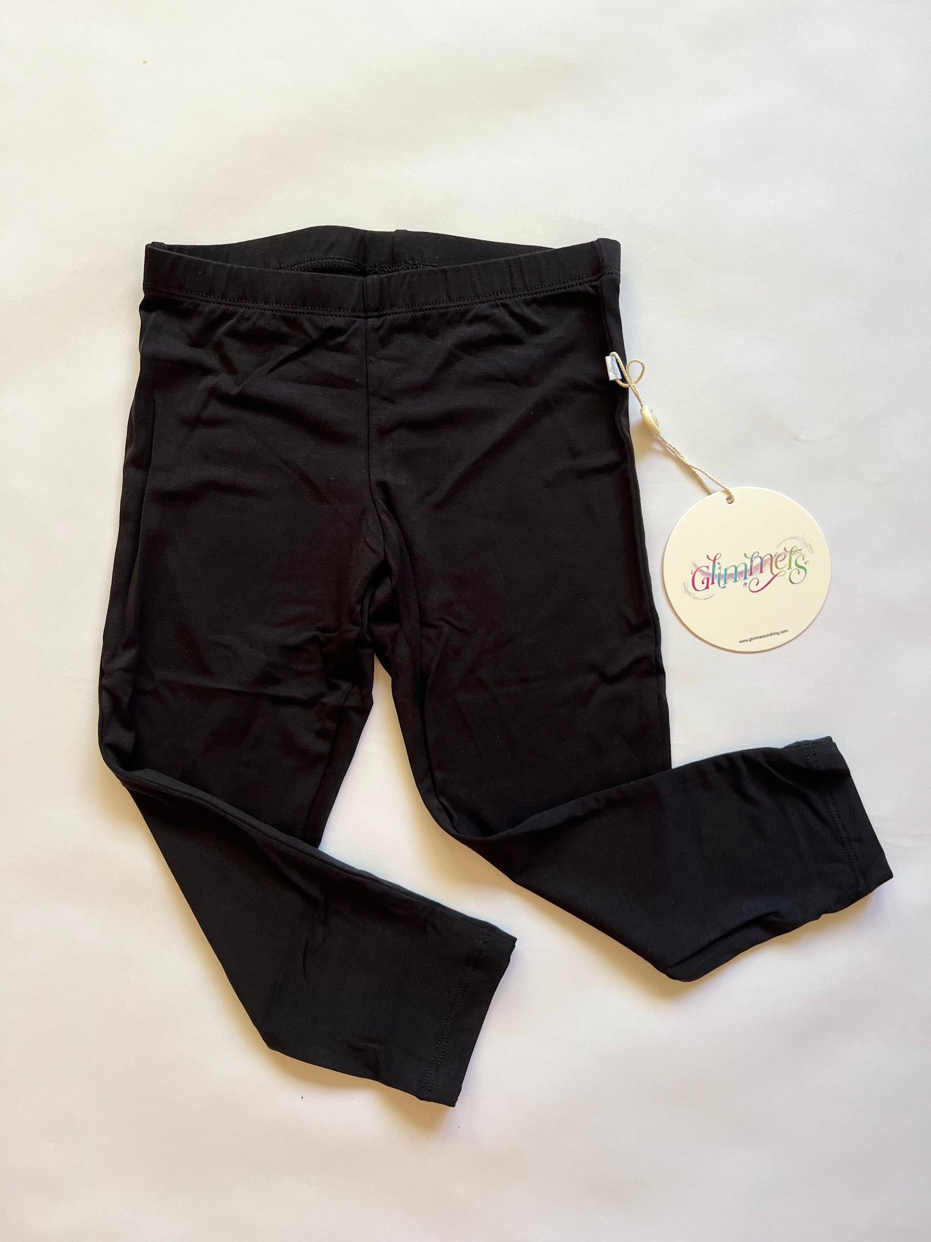 Black solid leggings hotsell