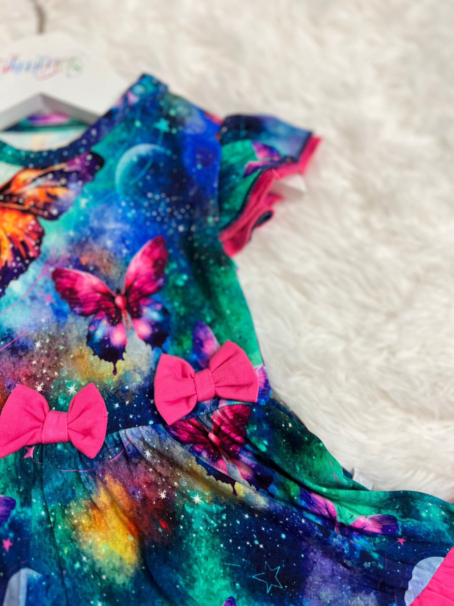 Twirl Dress with Bodysuit - Cosmic Flutters