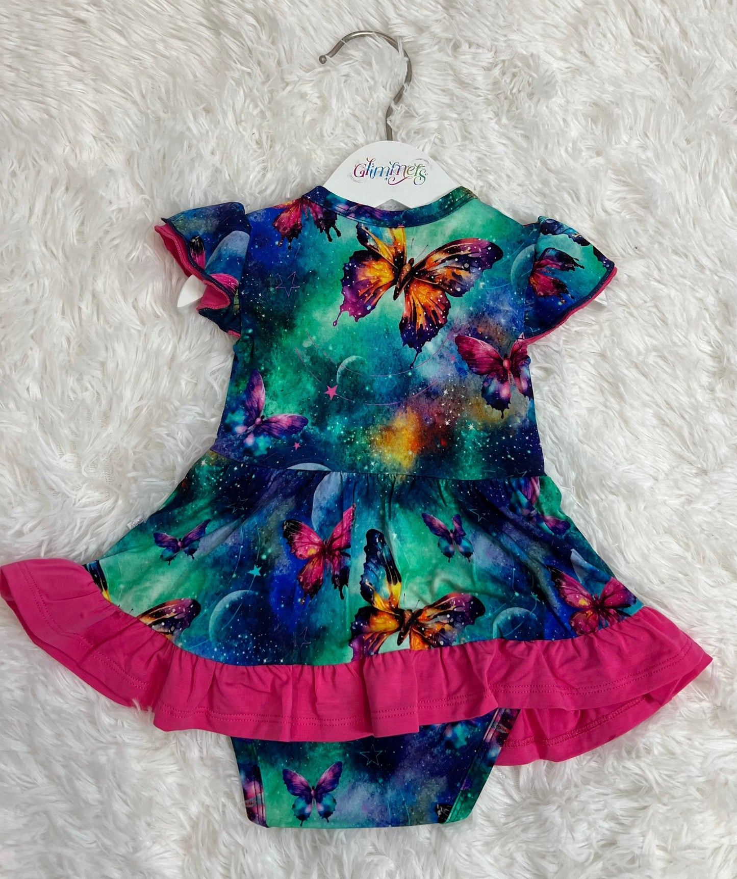 Twirl Dress with Bodysuit - Cosmic Flutters