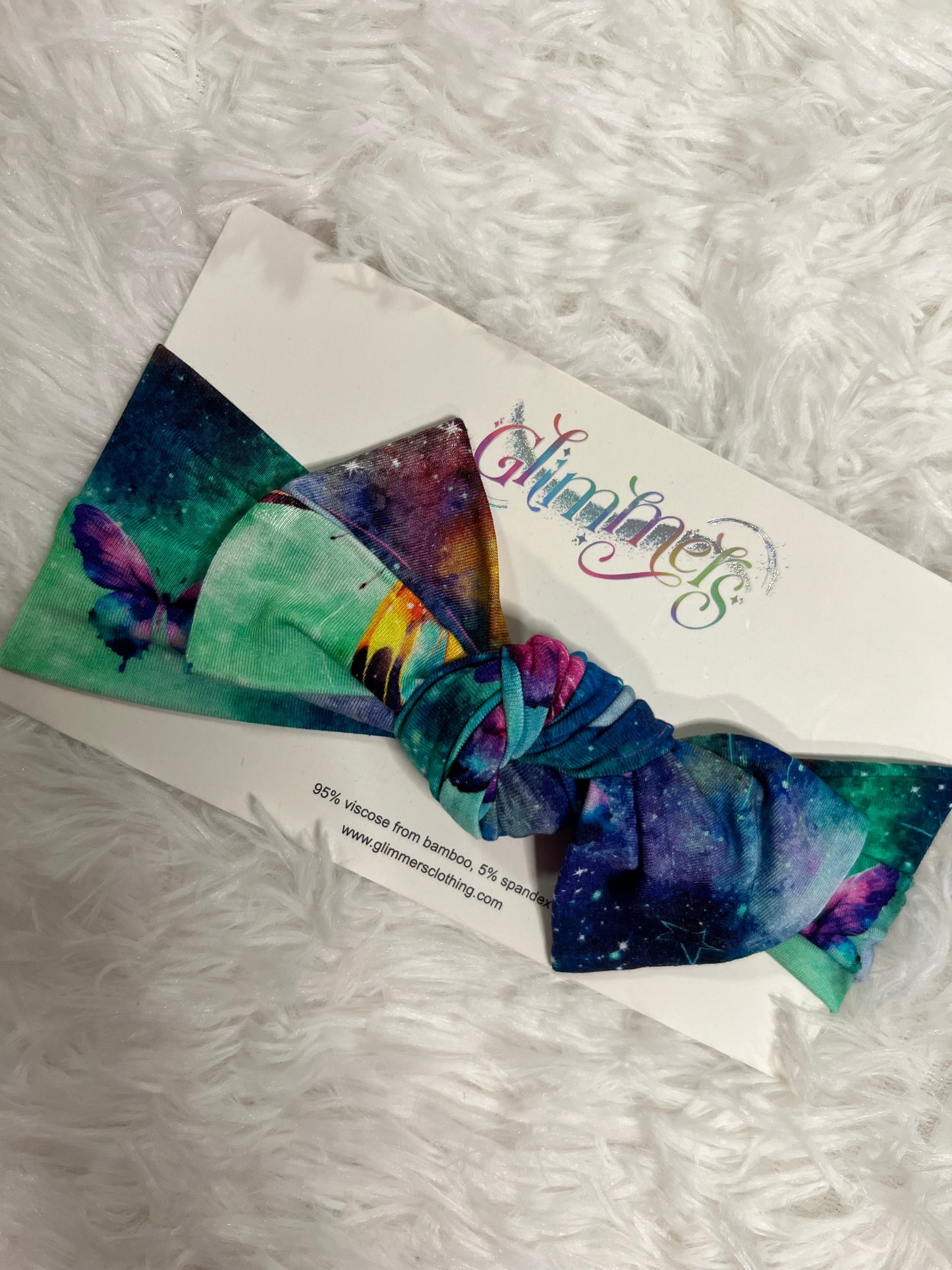 Headband with bow - Cosmic Flutters