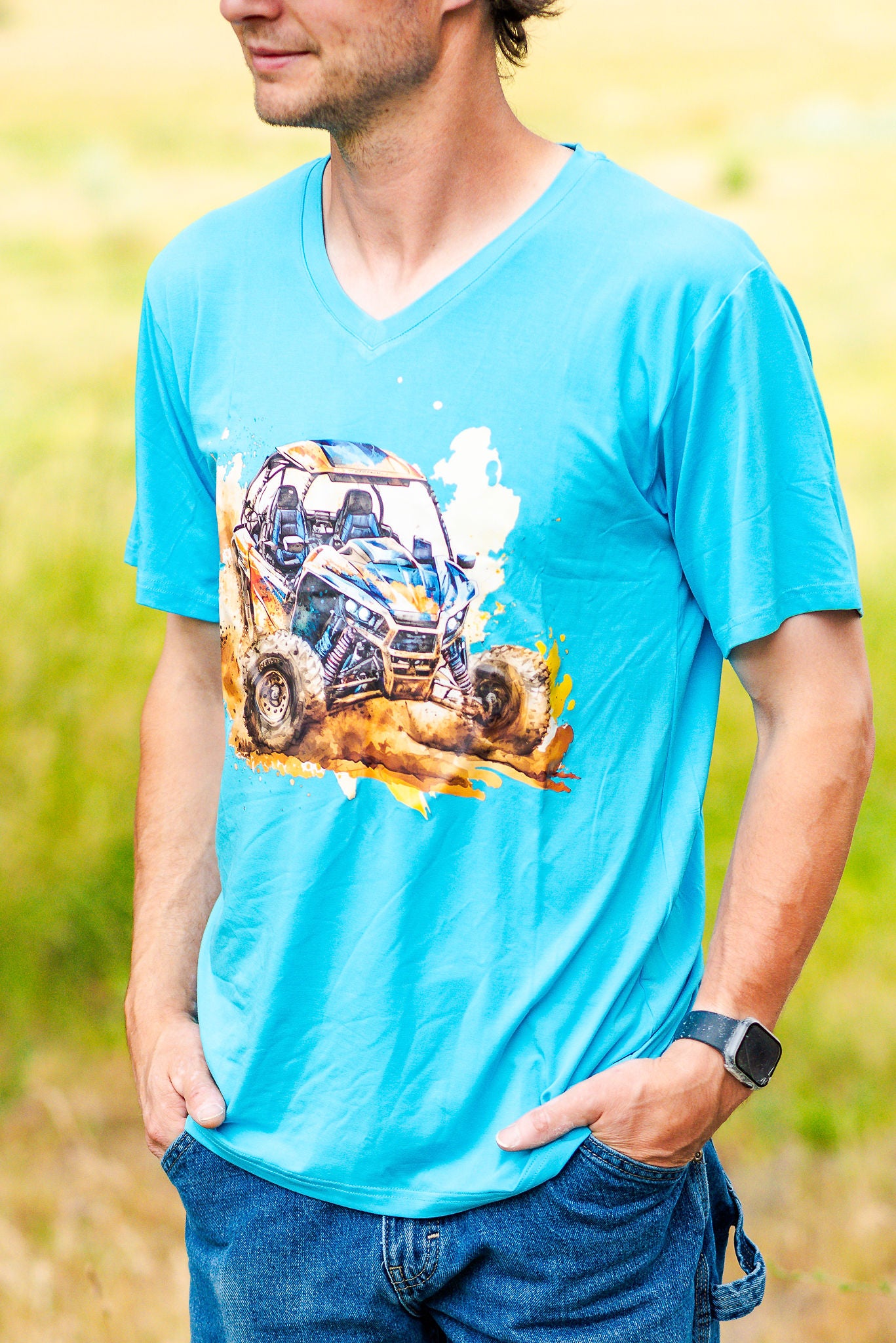 Mens Bamboo T-Shirt - Wheels n' Thrills